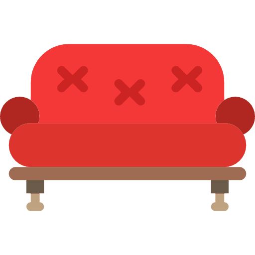Sofa furniture livingroom armchair icon