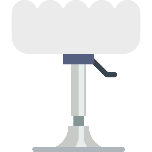 Stool furniture seat chair icon