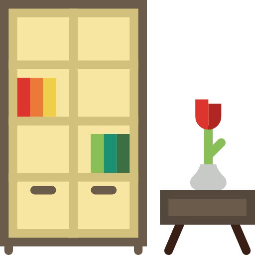 Bookcase antique bookcase furniture icon