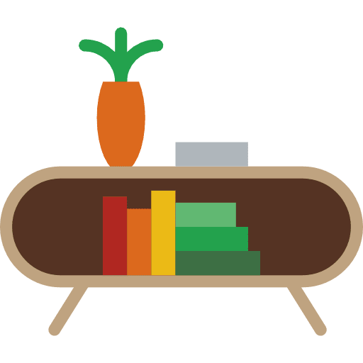 Bookshelf library bookcase book icon