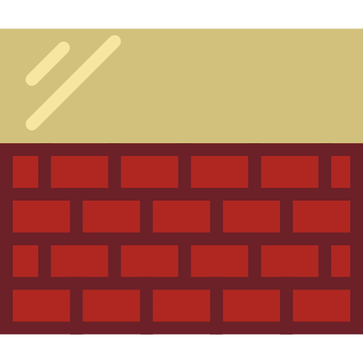 Wall wall buildings improvement icon