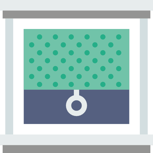 Window decoration curtains window icon