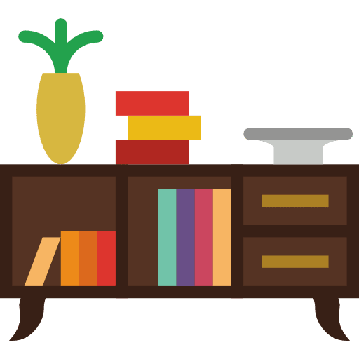 Bookshelf library furniture bookshelf icon