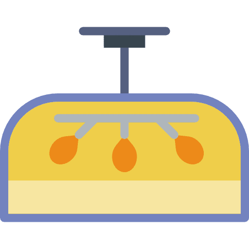 Chandelier light illumination home icon