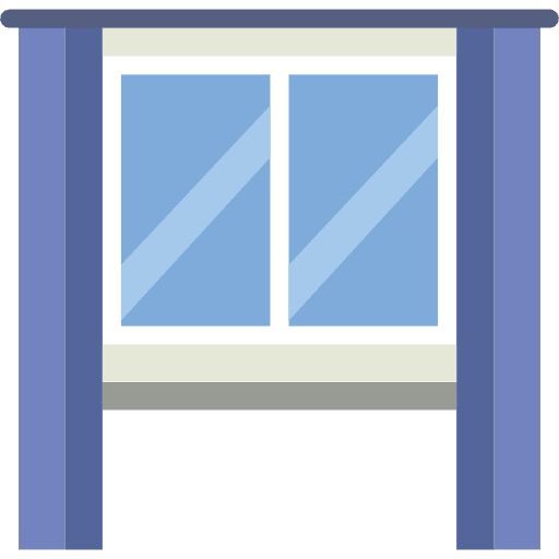 Window blinds curtains window icon
