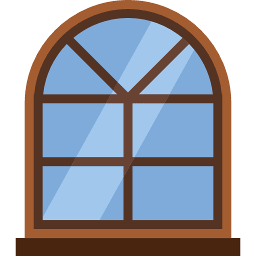 Window curtains window decoration icon