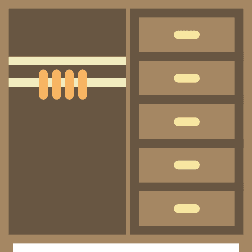 Closet furniture closet elegant icon