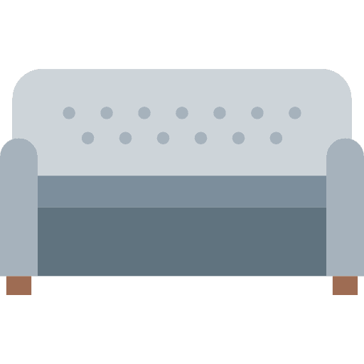 Couch furniture rest sofa icon