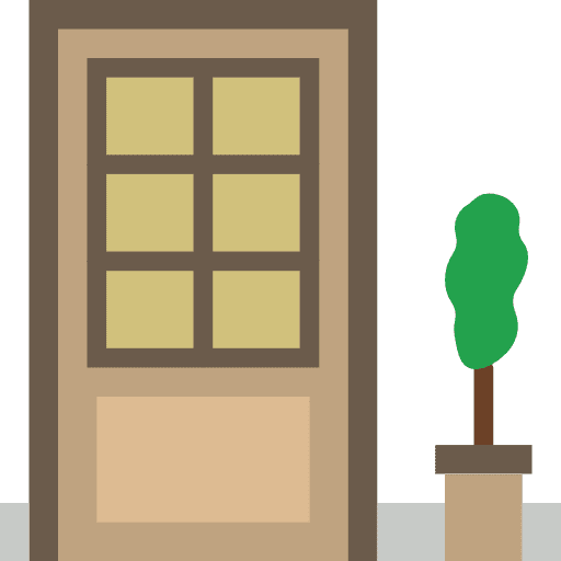 Door exit door access doorway icon