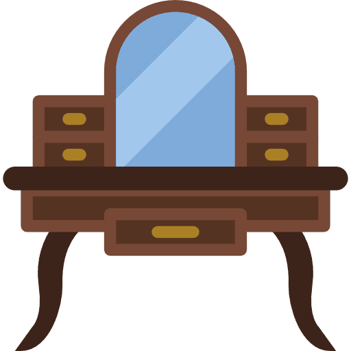 Dressing mirror dresser dressing icon