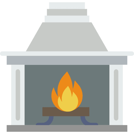 Fireplace living room winter fireplace icon