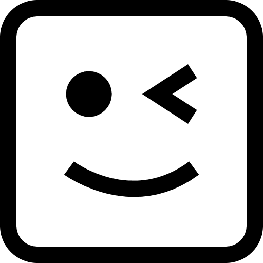 Happy ideogram interface faces icon