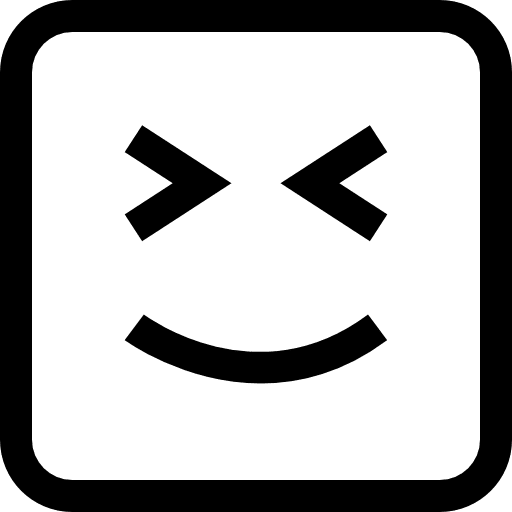 Happy interface happy ideogram icon