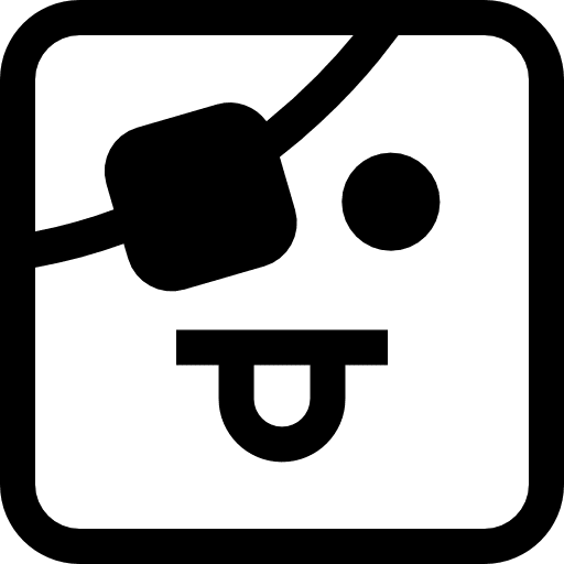 Pirate feelings emoticons faces icon