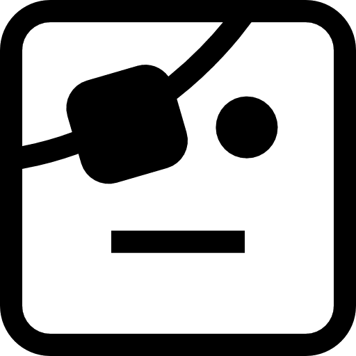 Pirate ideogram emoticons emoji icon