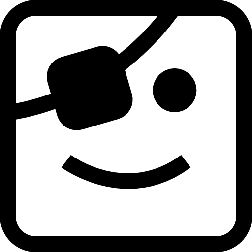 Pirate ideogram pirate emoticons icon