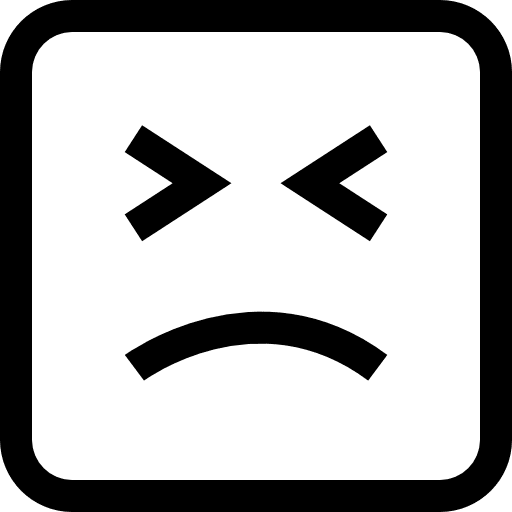 Sad faces emoji ideogram icon