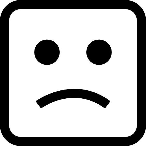 Sad feelings emoji interface icon