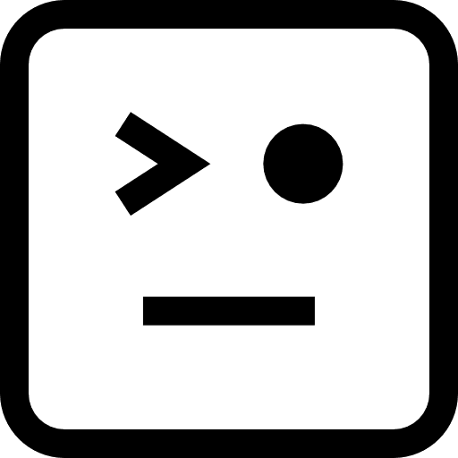 Wink wink smileys ideogram icon