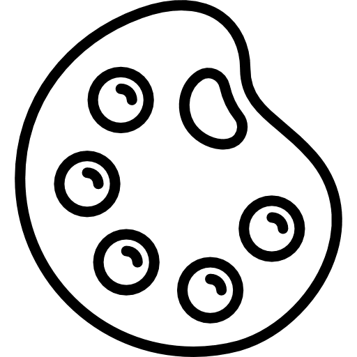 Paint palette paint palette art painting icon