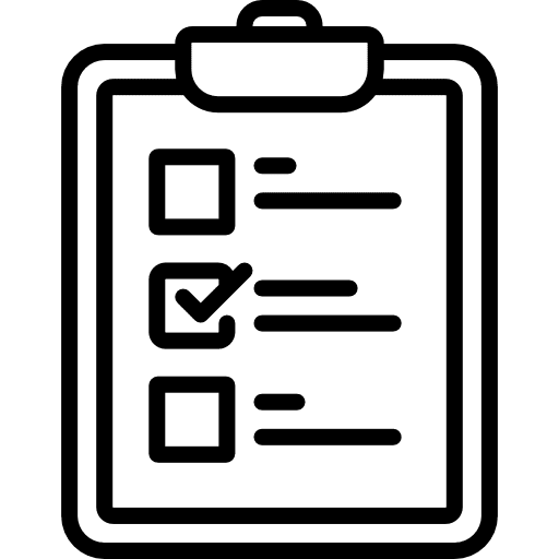 Test tasks test university icon