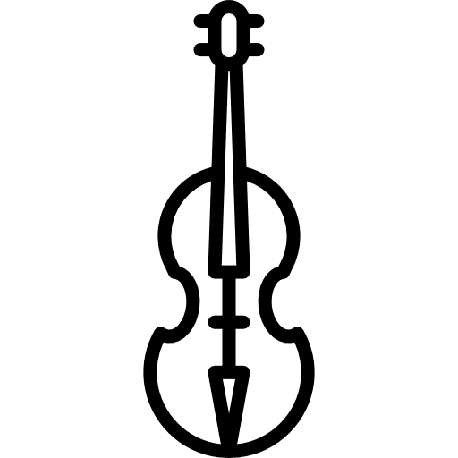 Violin music orchestra string instrument icon