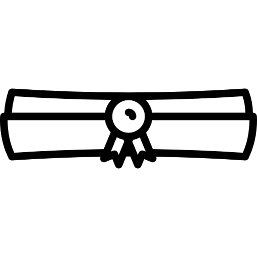 Diploma contract education diploma icon
