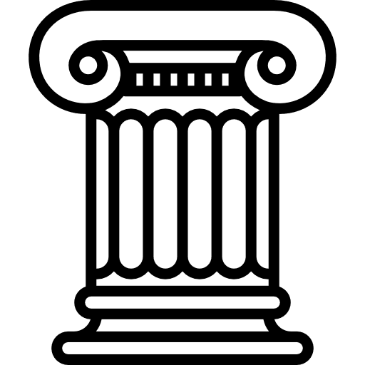 Column elegant column adornment icon