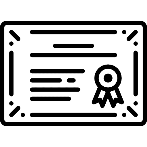 Diploma education patent degree icon