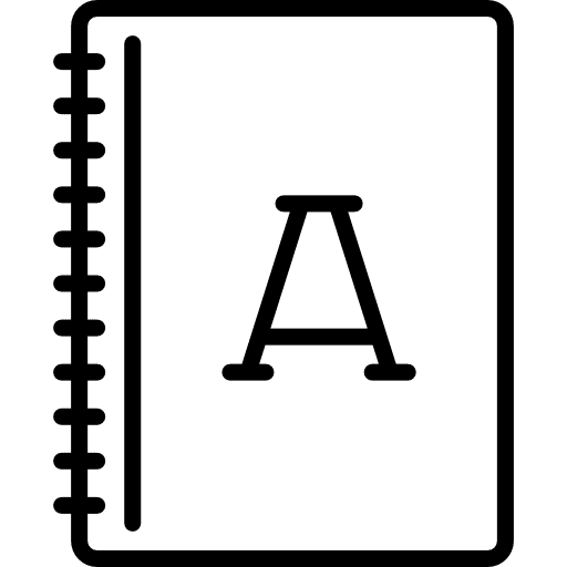 Notebook interface business notebook icon