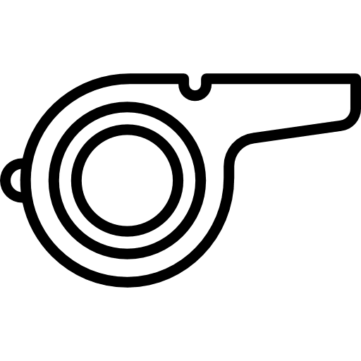 Whistle musical instrument whistles police icon