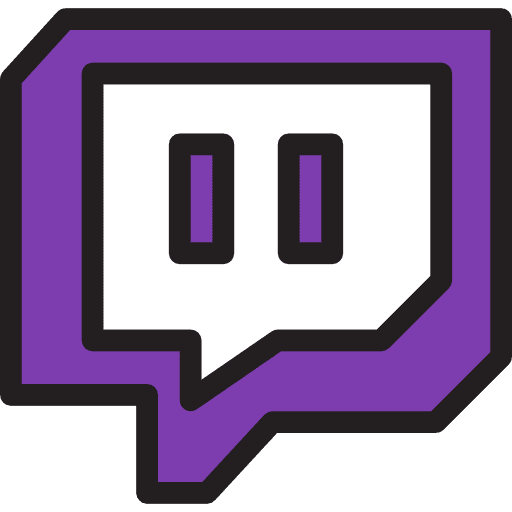 Twitch social network logotype twitch icon