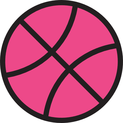 Dribbble social media logo logotype icon