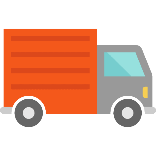 Truck vehicle automobile transport icon
