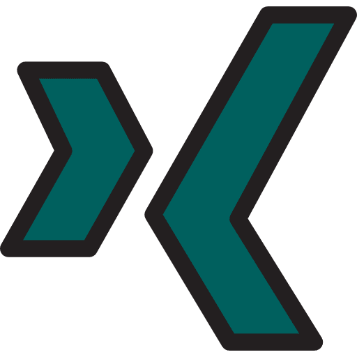 Xing logos social media brands and logotypes icon