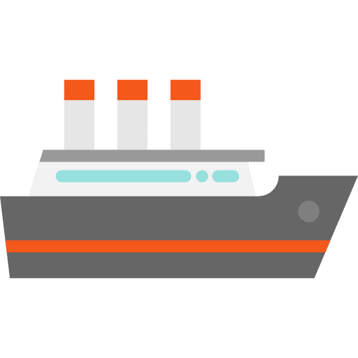 Boat yacht transportation cruise icon