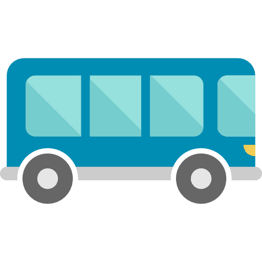 Bus automobile public transport bus icon