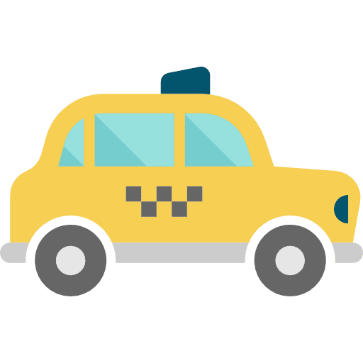 Taxi automobile vehicle taxi icon