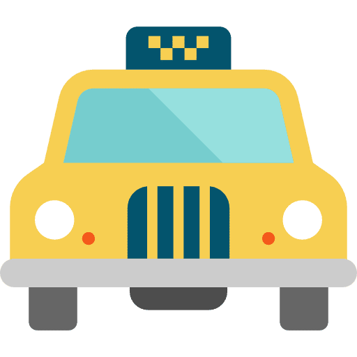 Taxi transport taxi transportation icon