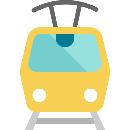 Tram tram transportation automobile icon