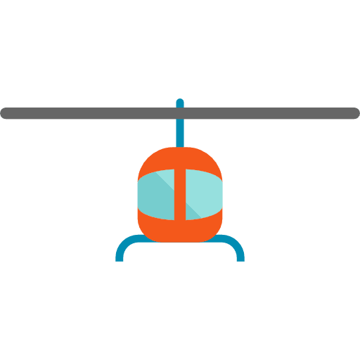 Helicopter aircraft transport transportation icon