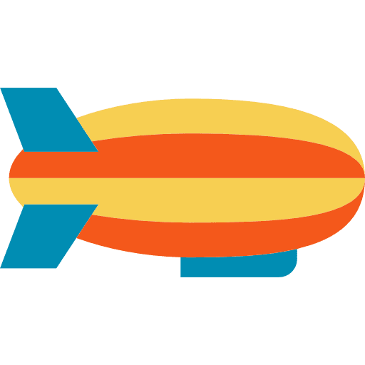 Zeppelin transport transportation aircraft icon