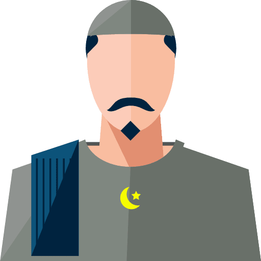 Muslim profile social avatar icon
