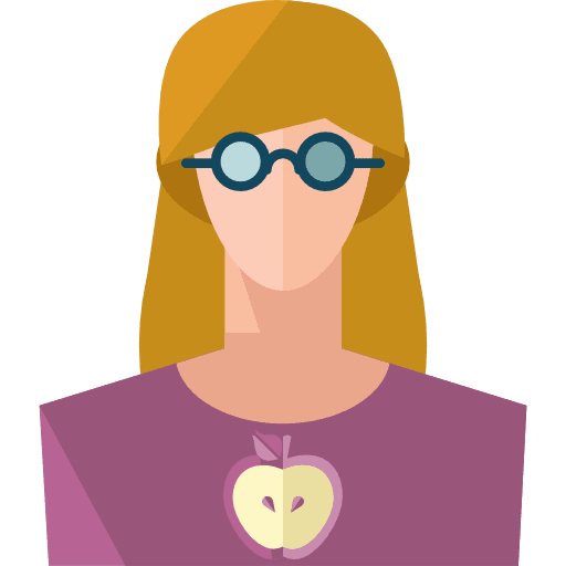 Nerd avatar woman nerd icon