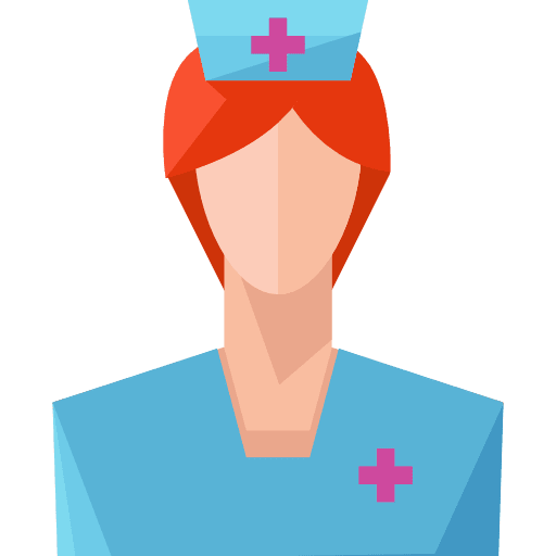 Nurse woman professions and jobs user icon