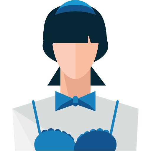 Waitress avatar social profile icon