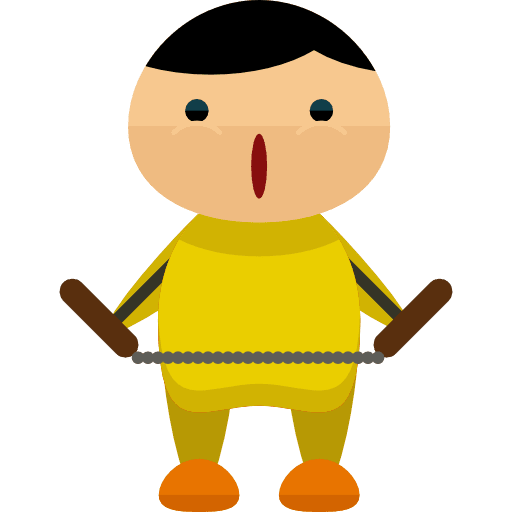 Martial arts people martial arts man icon