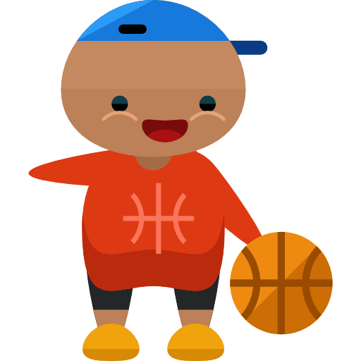 Basketball player people characters basketball player icon
