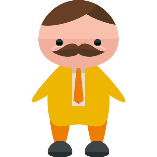 Businessman characters people man icon