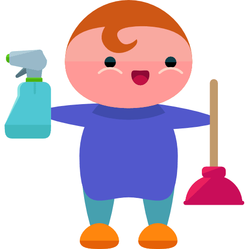 Cleaner characters cleaner people icon